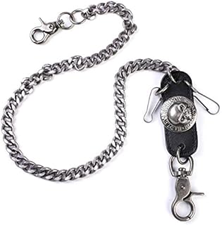 ZOYLINK Jeans Chain Trousers Chain Pants Chain Belt Wallet Chain Pocket Chain Hip Hop Punk Jeans Chain Key Chain Skeleton Head Decor Chain Goth Accessories for Eboy Egirl Women Men