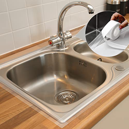 3 Packs Clear Caulk Strip Tape, Waterproof Self Adhesive Transparent Bathtub Sealant Tape, Caulk Tape Oil-Prooffor For Kitchen, Bathroom, Floor Wall Edge Protector (10.5Ft X 1.5In) #TOP3