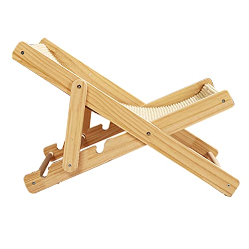 Cama de Rede para Gatos, Sem Rebarbas, 4 Engrenagens, Cama de Gato Elevada Ajustável, Segura para Ga