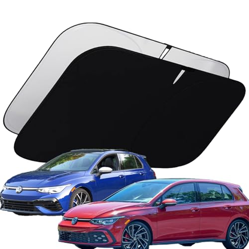 oricarmes Precisely Designed for 2022-2025 2026 GTI/Golf R Sunshade 99% UV Blocking GTI/Golf R Accessories Windshield Sun Shade Custom Fit & OEM-Approved Design