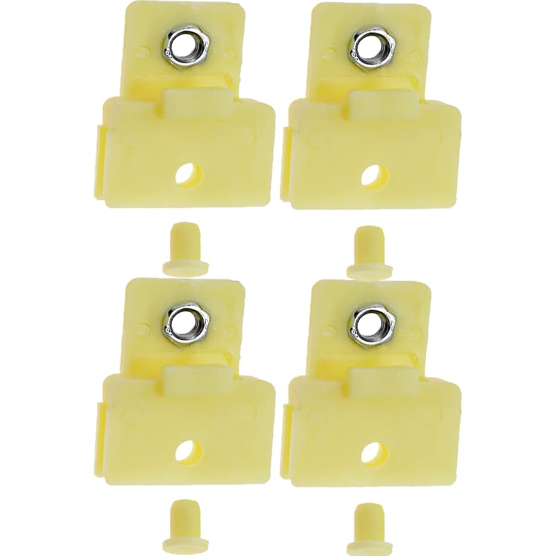 Front Door Window Glass Channel Clips with Tips Set of 4 for Chevrolet Colorado, for Canyon, for Trooper, for Many Car