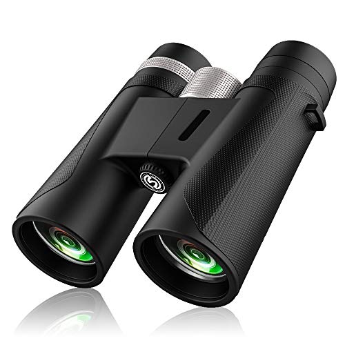 12x42 Binoculars for Adults Compact, Lightweight Binoculars with Low Light Night Vision, Binoculars