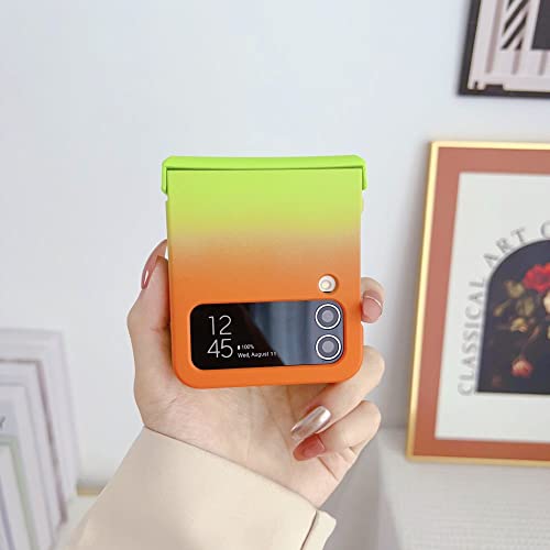 Coque Rigide Samsung Z Flip 防止刮伤 3件套 渐变蓝 亲肤手感 - 3