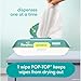 Pampers Easy Ups Pull On Training Pants My Little Pony, 3T-4T, 124 Count with Sensitive Water Based Baby Wipes 4X Pop-Top Packs (336 Count)