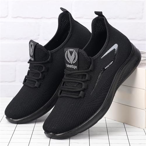 Bowling Shoes Men Orthopedic Wide Shoes Arch Support Wide Width Sneakers, Lightweight Breathable Knitted Uppers Soft Sole4