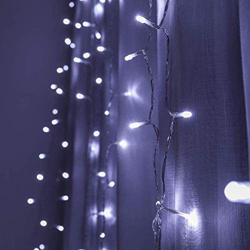 image for Twinkle Star 300 LED Window Fairy Curtain String Lights, 8 Modes Fairy