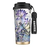 Options de boisson flexibles : cette tasse à café isotherme vous permet de profiter de votre boisson directement à travers le bec verseur ou en utilisant la paille incluse.