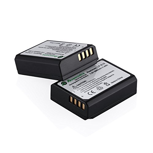 2x Batterie LP-E10, Powerextra Premium Batteria