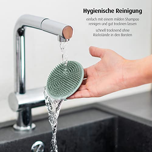 reer BabyCare Badebürste aus Silikon | Babybürste | für extra weiche und sanfte Pflege Deines Baby