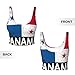 CRAYUKT Vintage Panamanian Flag Panama Sports Bras for Women U Shape Fitness Vest Casual Tight Sleeveless Crop Tops Small