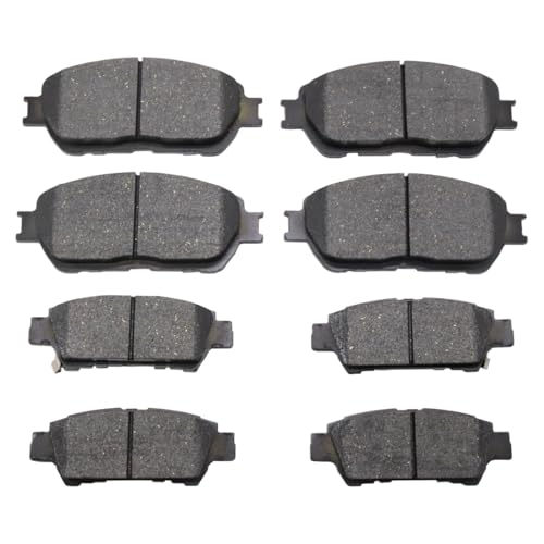 D906 D995 Front Rear Semi-metallic Brake Pads Sets Compatible with 2004-2010 For Toyota Sienna