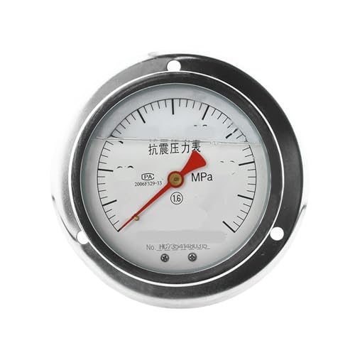 Manomètre sismique YTN-100ZT pour stopper l'oscillation des aiguilles de -0.1 à 2.4 MPA