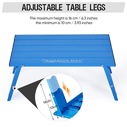 Old Bahama Bay Mini Mesa de Playa Ultraligera de Aluminio, Capacidad 30kg, Plegable, Pequeña para Picnic Camping Exterior miniatura 5