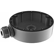 DS1280ZJ-DM8 Aluminum Alloy Junction Box for Dome Cameras - Waterproof with Dual Inlet Design Dark