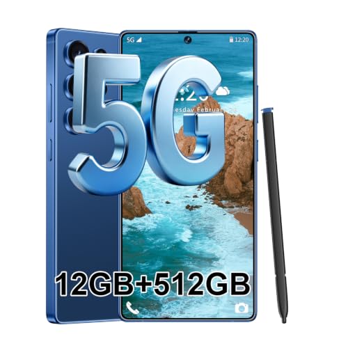 Image of S25 Ultra 5G Unlocked Smartphone,12GB+512GB Fully Cell Phone for Android 14, 6.99 inch Unlocked Cell Phone, 7000mAh, 68MP+108MP Dual Camera /Dual SIM /Fingerprint Lock /Face,Deep Blue