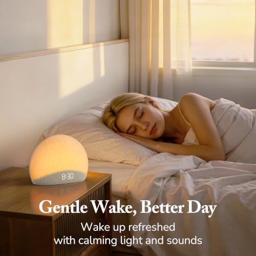 HOUSBAY Sunrise Alarm Clock with Bluetooth Speaker & Radio - Image 3