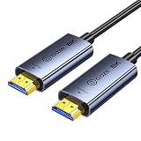 biaze 8K HDMI Fiber Optic Cable 17ft, HDMI 2.1 48Gbps, Supports 8K@60Hz 4K@120Hz, eARC HDR10 Dolby Vision, for Home Theater, Gaming PS5/Xbox, Projector, in-Wall Installation, Ultra HD Video