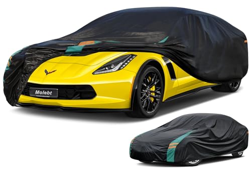 Image of Coupe Car Cover Custom Fit for Chevrolet Corvette C4 C5 C6 C7 C8 Coupe(1963-2025), Waterproof All Weather for Automobiles, Outdoor Full Cover with Windproof Clip Straps.