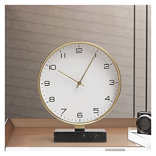 Reloj de escritorio silencioso tipo C para decoración de hogar y mesa de noche 8