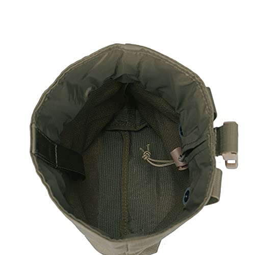 Excellent Elite Spanker Tactical Folding Dump Pouch Utility Tool Bag Military Molle Drawstring Ammo Magazine Pouch (Ranger Green) #TOP4