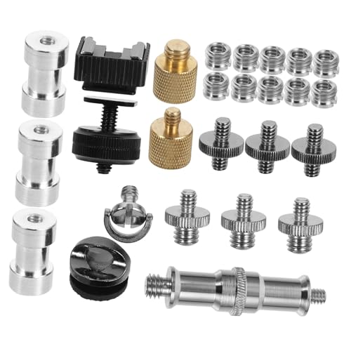 Adaptadores de montaje de trípode con tornillos para cámara para solucionar holguras en soportes 3