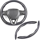 Mtverver Steering Wheel Cover, Wood Grain Steering Wheel Cover, Car Wheel Cover for Men/Women, Universal Fit for 99% Car Steering Wheel,Steering Wheel Accessories(Wood Grain-Black)