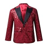 La décoration en sequins sur toute la surface rend ce blazer vraiment étincelant. Le design élégant et tendance rend votre garçon plus attrayant et plus beau