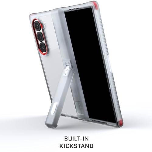 Image of Ghostek Covert Clear Galaxy Z Fold 6 Case with Built-in Kickstand and Full Hinge Protection Shockproof Protective Phone Cover Designed for 2024 Samsung Galaxy Z Fold6 (7.6 inch) (Clear)