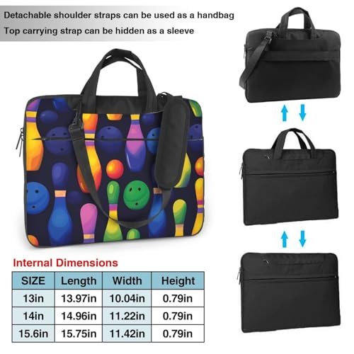 Maletín para portátil 15.6 pulgadas impermeable con diseño colorido miniatura 4