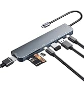 Amazon.com: USB C Hub Multiport Adapter, 7 in 1 USBC Dongle with