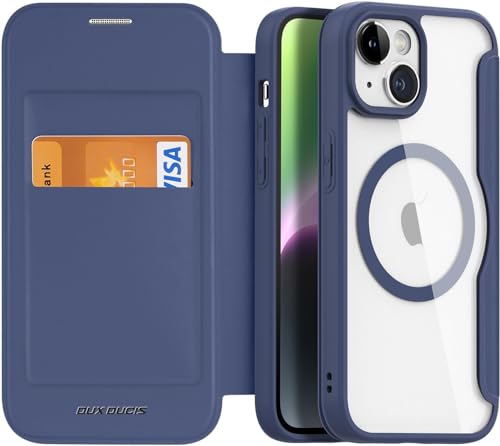 iPhone 15 ケース Magsafe 対応 手帳型 クリア 耐衝撃 内蔵マグネットスマホカバー アイホン 15 カバー 財布型 背面透明 Qiワイヤレス充電対応 iPhone15 手帳型ケース カード収納 かわいい おしゃれ スリム 薄型 軽量, ネ