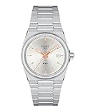 Tissot Orologio al quarzo unisex PRX 35 mm 316L con cassa in acciaio inox, grigio, acciaio inossidabile, 11 (T1372101103100)