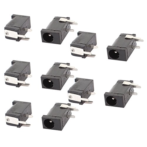 uxcell 10 Pcs 3.5mm x 1.3mm DC Power Jack Socket Charging Connector Port