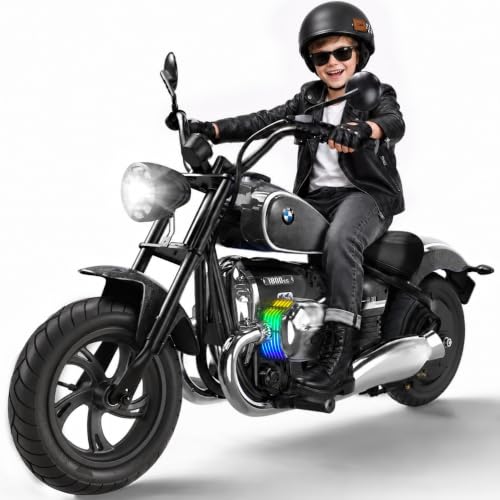 Okay Run Licensed BMW 24V Electric Motorcycle for Big Kids 8-12, Black