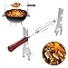 Produktbild Mr.Twinklelight Drehspieß mit Batteriebetrieb zum Grillen,58CM, Edelstahl BBQ Rotisserie Set, Barbecue Grillspieß mit Motor für Ihren Grillwagen, Smoker und mehr