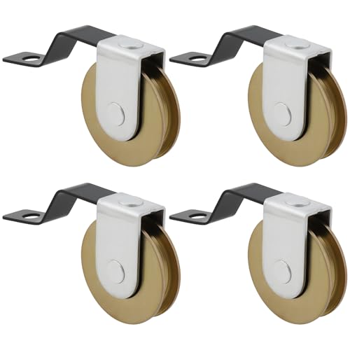 SG Store 4 Stück 2,5 cm konkave Stahlkugellager für Balkon, Schiebetüren, Hoftüren, M-förmige Rollen