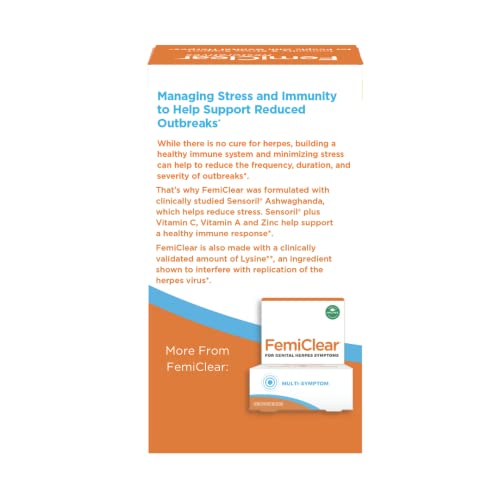 Femiclear Restoratives | Immunity & Stress Support With L-Lysine 3000Mg Dietary Supplement Drink Mix With Zinc 11Mg Vitamins A And C 900Mg Sensoril Ashwaganda 250Mg Stevia Extract 60Mg #TOP6