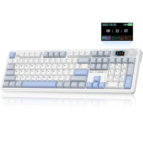 CORBOBO LINGBAO K108 Pro Wireless Mechanical Keyboard with...