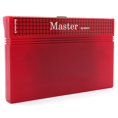 Image of Retrotech 600 in 1 Game Cartridge for Master System Game Console - Red, Includes Retrotech Printed Instructions