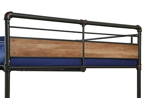 Acme Furniture Brantley Ii Bunk Bed, Sandy Black And Dark Bronze Hand-Brushed, Queen Over Queen #TOP3
