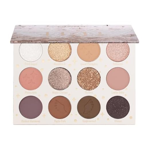 ColourPop 11:11 Eyeshadow Palette - Warm Nude Eye Makeup Palette with Matte, Metallic, Matte Sparkle & Glitter Finishes - High-Pigment Eye Makeup with a Long-Wearing Formula (0.46 oz)