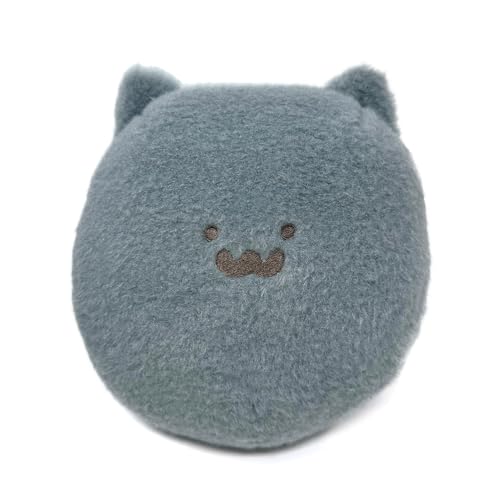 お文具といっしょ ふわふわ まんまる ぬいぐるみ BIG 公式 プリンさん お文具さん 約20cm (猫さん(黒))