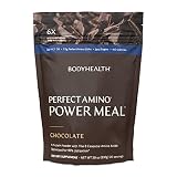 BodyHealth PerfectAmino Power Meal (Dark Chocolate Flavor) Vegan Meal Replacement Shake, Non Dairy P