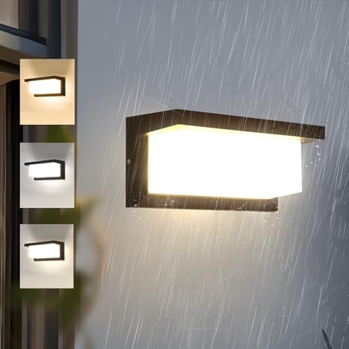 SILAMPDI Applique Murale Exterieur 18W Luminaire Exterieur 3000K ...