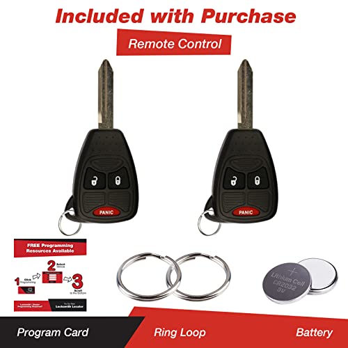 Keylessoption Keyless Entry Remote Control Car Key Fob Replacement For Oht692427Aa Kobdt04A (Pack Of 2) #TOP1