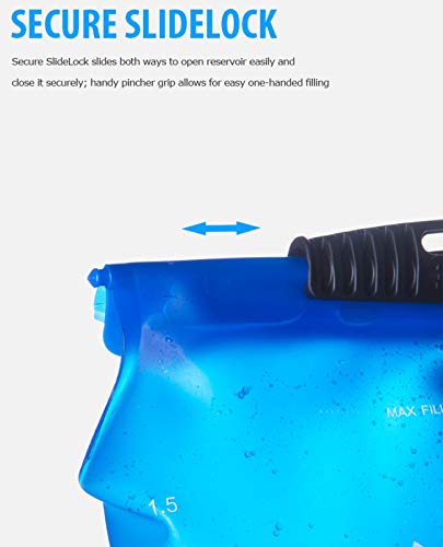 1L/ 1.5L Hiking Hydration Bladder to Hold Drinking Tube Backpack System Pack Water Reservoir Camping(1.5L) - Thumbnail 7