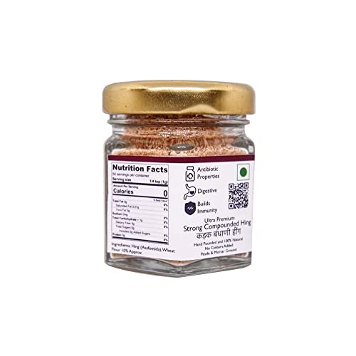 Image of Tassyam Hingwale Extra Strong Shahri Hing 250g (10x 25g) Bottle | Hand Pounded & Natural | Jain Hing