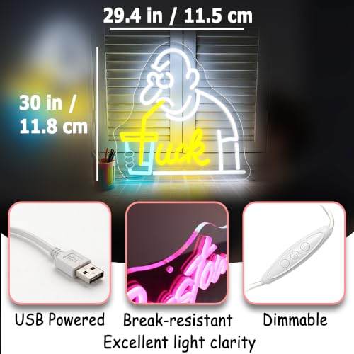 Image of Funny Neon Sign for Wall Decor Dimmable Led Neon Lights Signs
