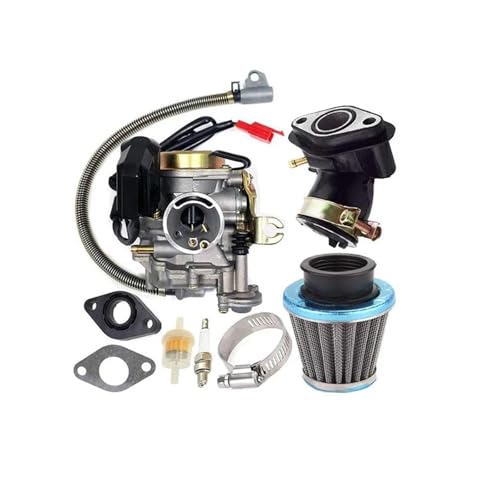 Kit carburateur GY6 49cc 50cc 18mm PD18J pour moteur 139QMB scooter et quad