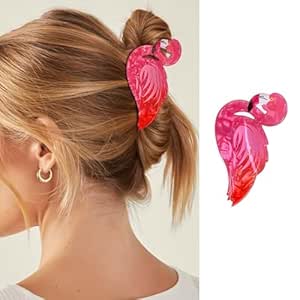 Flamingo Hair Clips Summer Cute Pink Flamingo Hair Claw